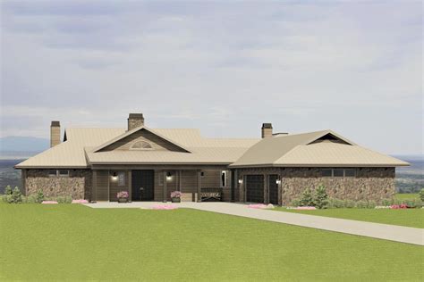 ranch house plans with breezeway